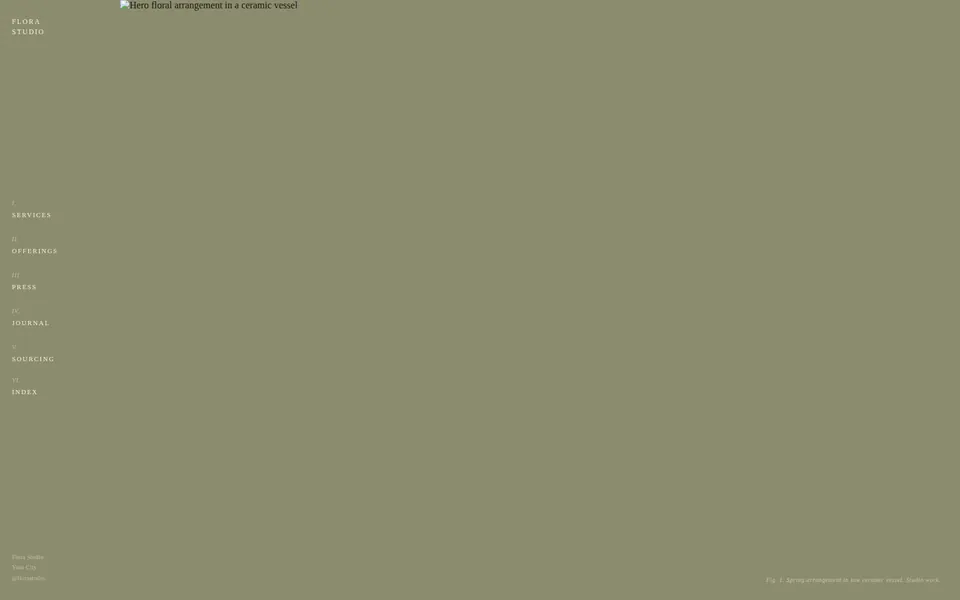 Flora template preview