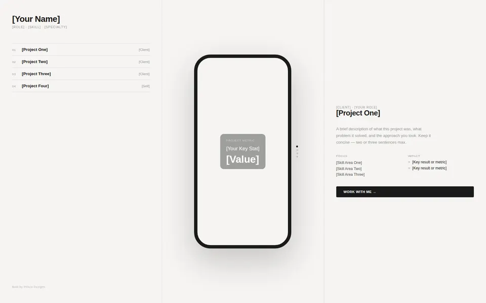 Folio2 template preview
