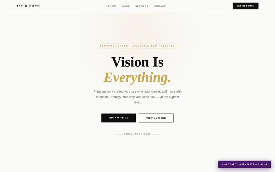 Luxe template preview