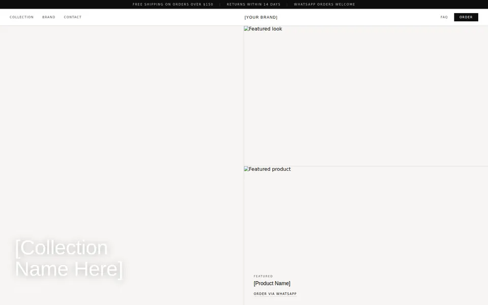 Monsieur template preview