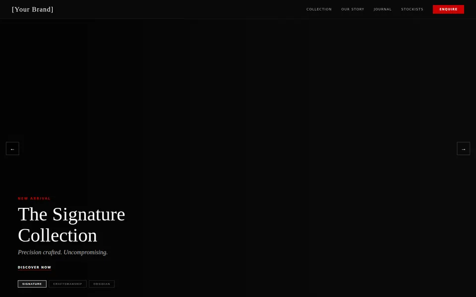 Optica template preview