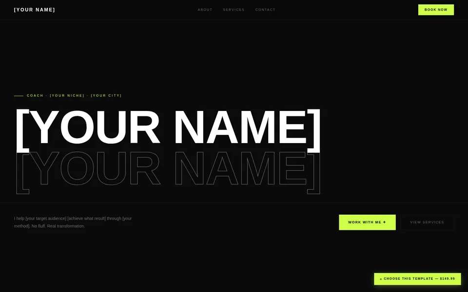 Studio template preview
