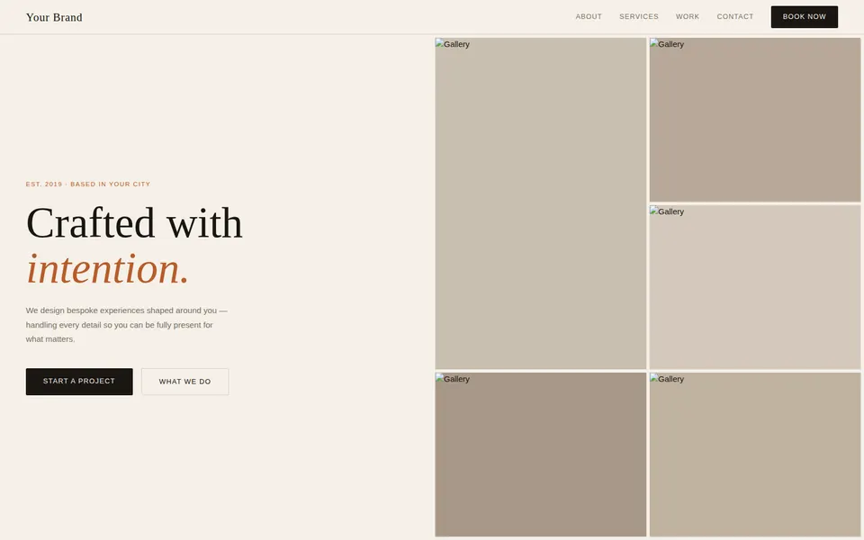 Voyage template preview
